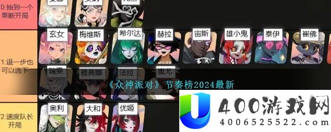 《众神派对》节奏榜2024最新-众神派对节奏榜是什么