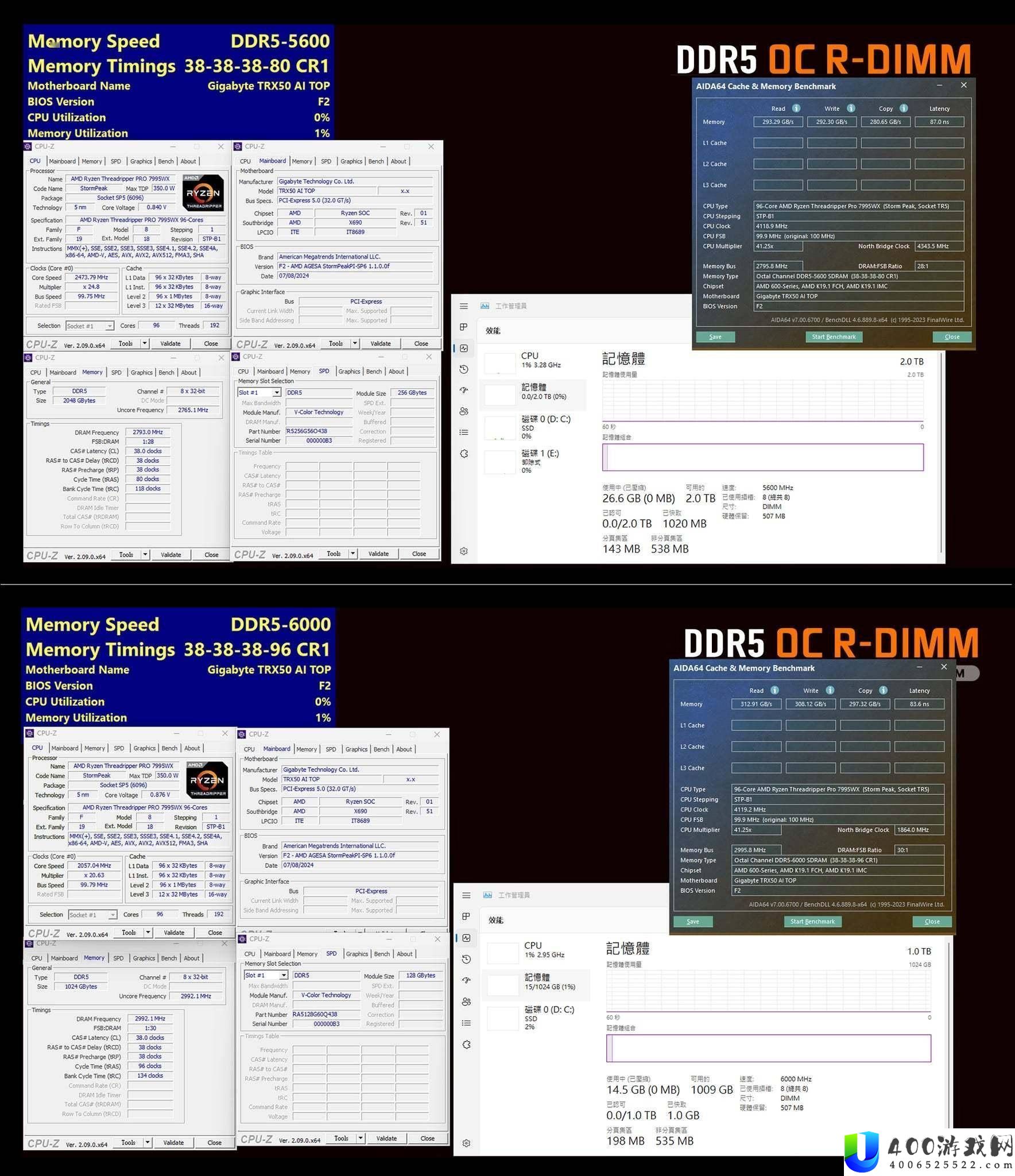 全何发布256GB超大容量DDR5超频RDIMM内存