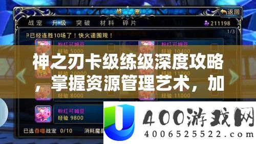 神之刃卡级练级深度攻略