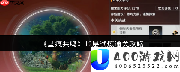 星痕共识12层试炼最终打破：幻神声势与零失误操纵攻略