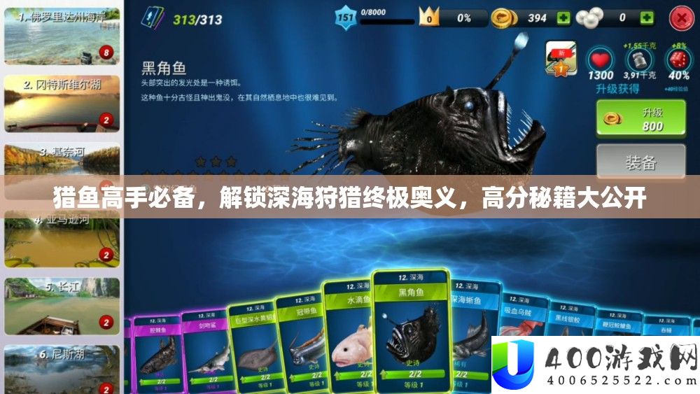猎鱼高手必备，解锁深海狩猎终极奥义，高分秘籍大公开