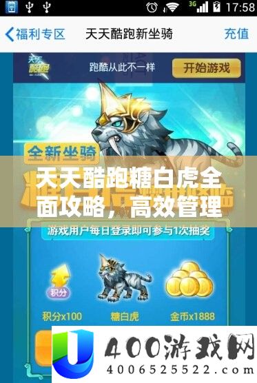 天天酷跑糖白虎全面攻略，高效管理策略与抽奖必胜技巧深度解析