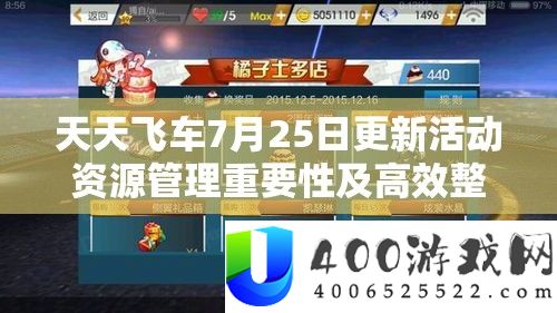 每天飞车7月25日更新举动资本经管主要性及高效整合使用技巧分析