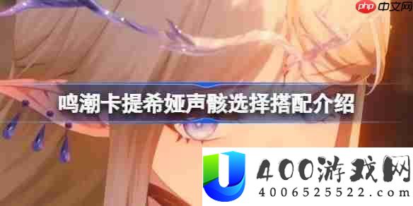 鸣潮卡提希娅声骸抉择搭配分享-鸣潮卡提希娅声骸该怎样抉择