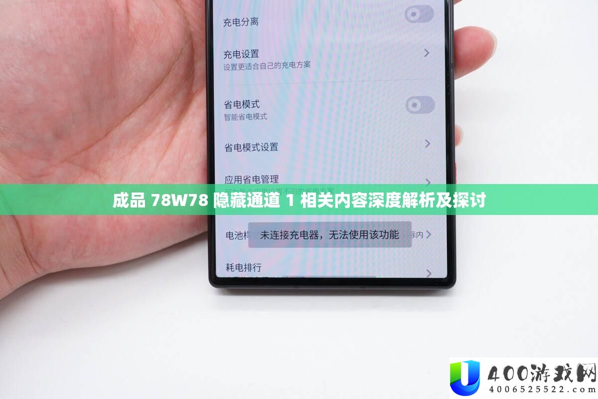 成品 78W78 潜藏通道 1 相关内容深度分析及切磋