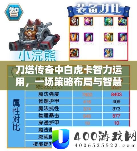 刀塔传奇中白虎卡智力运用，一场策略布局与智慧比拼的深度较量