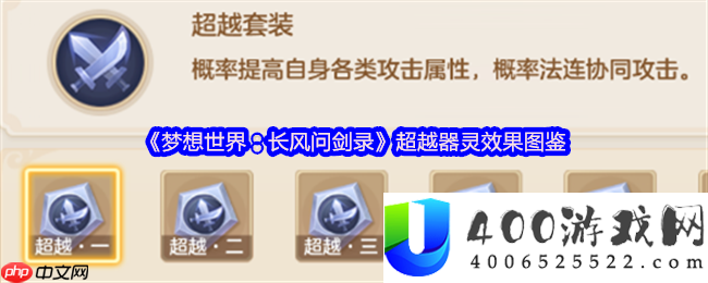 梦想世界逾越器灵最终攻略：六阶效果实战分析