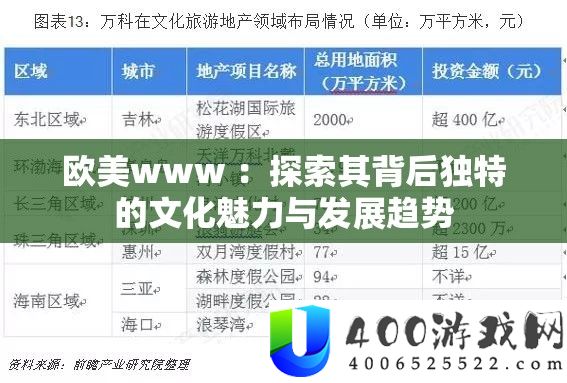 欧美www ：索求其背地怪异的文明魅力与开展趋向