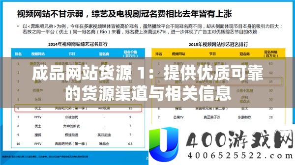 成品网站货源 1：供给优秀牢靠的货源渠道与相关信息