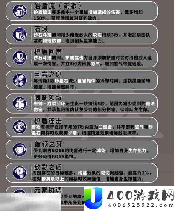 巨刃守护者岩盾流职业培养攻略