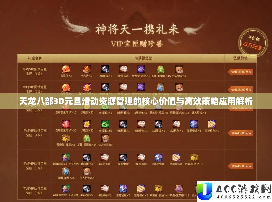天龙八部3D元旦举动资本经管的中心价值与高效技巧应用分析