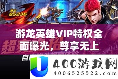 游龙英雄VIP特权周全暴光,尊享无尚光荣,助你驰骋九天疆场!