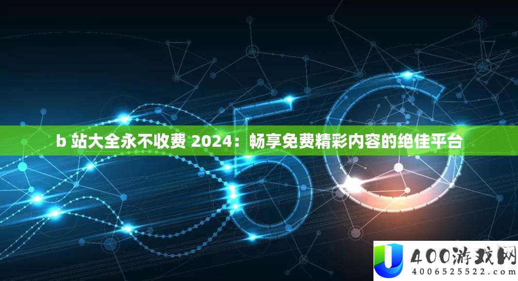 b 站大全永不收费 2024：畅享免费精彩内容的绝佳平台