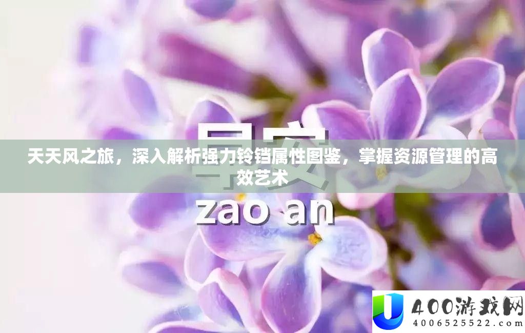 天天风之旅，深入解析强力铃铛属性图鉴，掌握资源管理的高效艺术