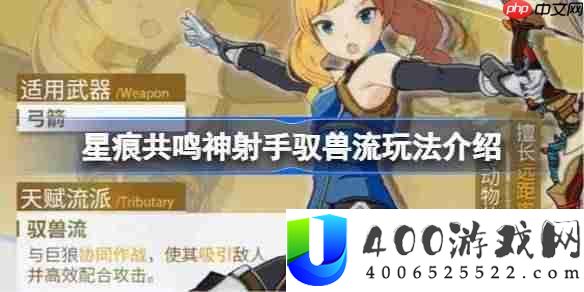 星痕共识神弓手驭兽流该怎样玩-星痕共识神弓手驭兽流玩法分享