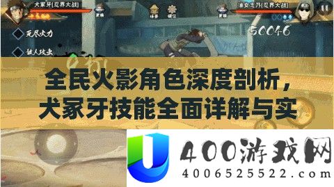 全民火影角色深度剖析，犬冢牙技能全面详解与实战应用攻略