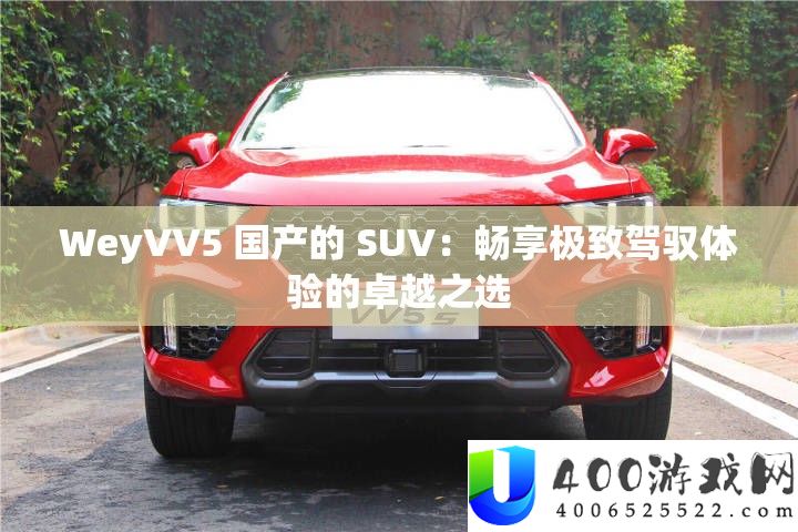 WeyVV5 国产的 SUV：畅享极致把握体验的出色之选