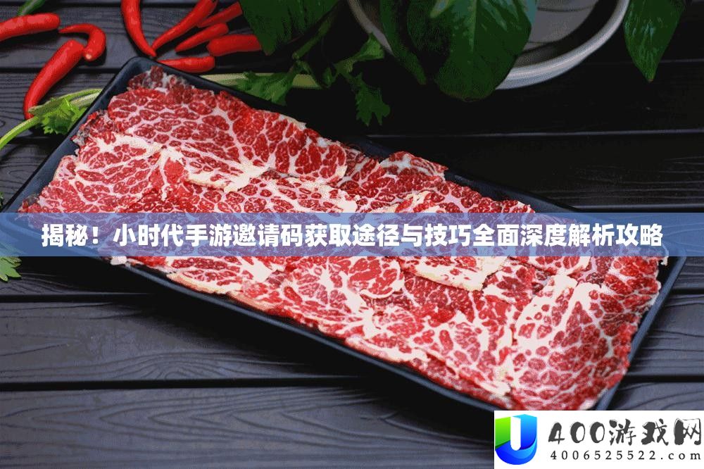 揭秘！小时代手游邀请码获取途径与技巧全面深度解析攻略