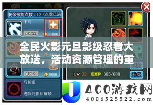 全民火影元旦影级忍者大放送，活动资源管理的重要性及高效策略解析