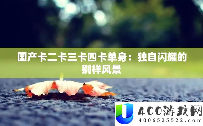 国产卡二卡三卡四卡单身：独自闪耀的别样风景