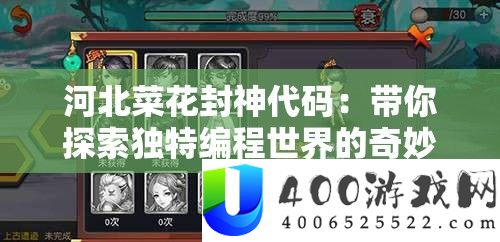河北菜花封神代码：带你探索独特编程世界的奇妙之旅