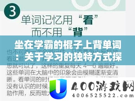 坐在学霸的棍子上背单词：关于学习的独特方式探讨