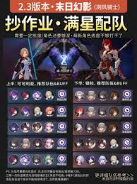 崩坏星穹铁道3.3末日幻影怎样配队-崩坏星穹铁道3.3末日幻影配队攻略