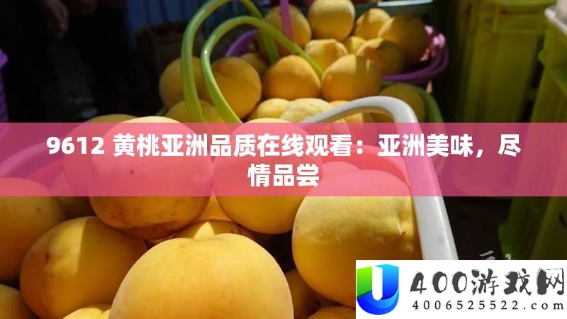 9612 黄桃亚洲质量在线旁观：亚洲美味，纵情品味