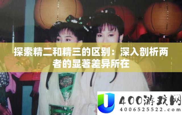 索求精二和精三的区分：深化分析二者的明显差别地点