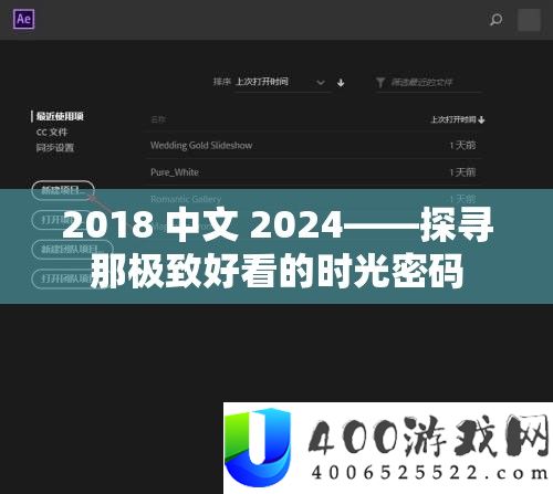 2018 中文 2024——探访那极致美观的韶光密码