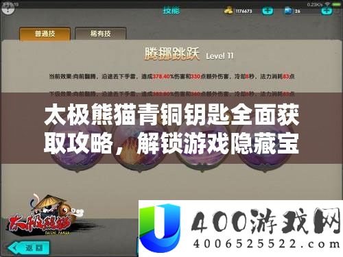 太极熊猫青铜钥匙全面获取攻略，解锁游戏隐藏宝藏的必备秘籍