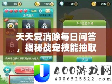 每天爱消弭每日问答，揭秘战宠技艺抽取中的钻石高效经管技巧