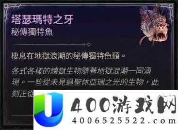 暗黑破坏神4秘传独特鱼钓点分享