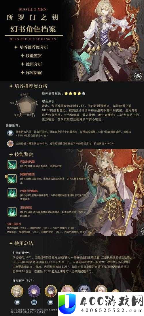 幻书启世录中庇护角色众多