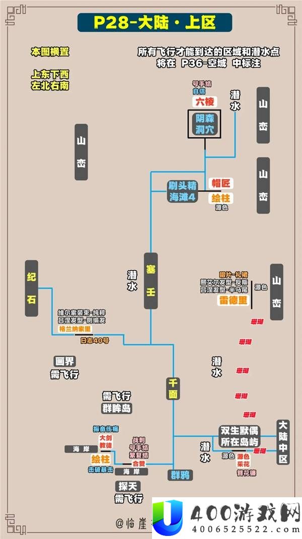 光与影33号远征队全收集标注地图