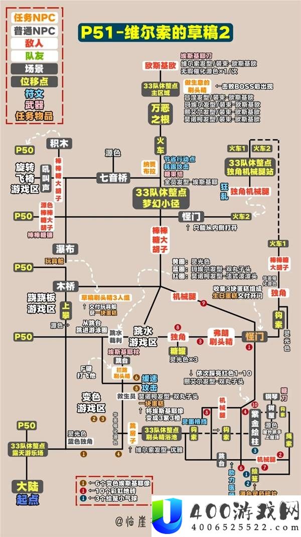 光与影33号远征队全收集标注地图