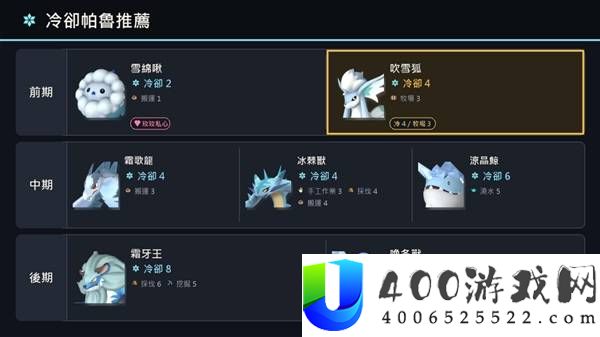 幻兽帕鲁各时期打工帕鲁推荐