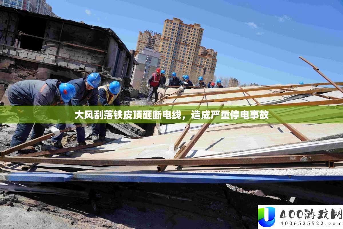 大风刮落铁皮顶砸断电线，严重停电事故发生