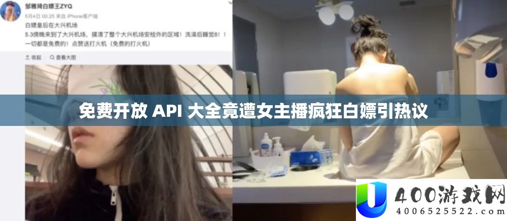 收费开放 API 大全竟遭女主播疯狂白嫖引热议