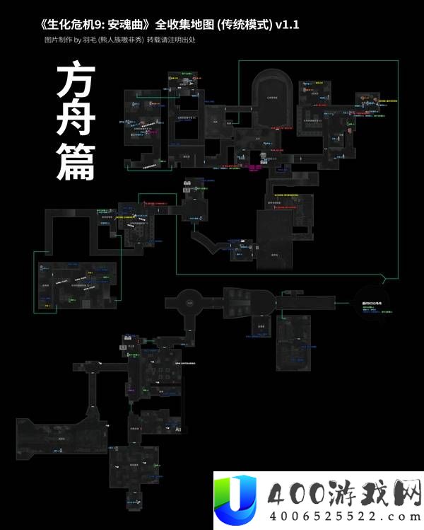 生化危机9安魂曲全收集品标注地图