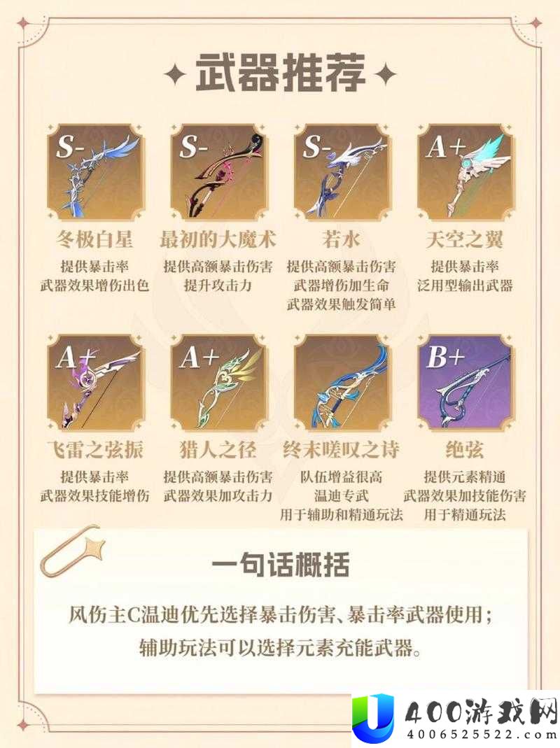 梦想新大陆中温蒂究竟使用何种神秘武器？温蒂武器全面介绍