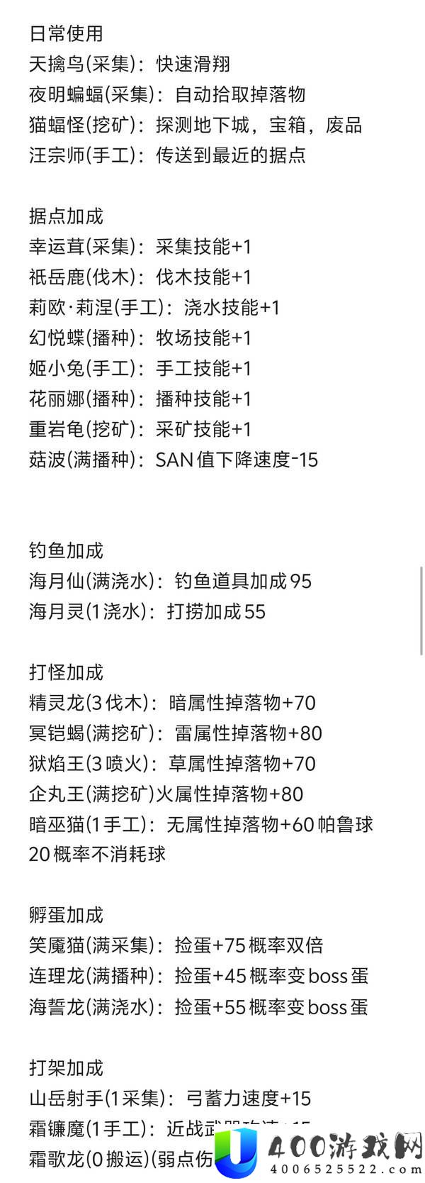 《幻兽帕鲁》帕鲁特殊技能详解与实用攻略分享