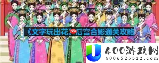 文字玩出花后宫合影怎么过-后宫合影通关攻略