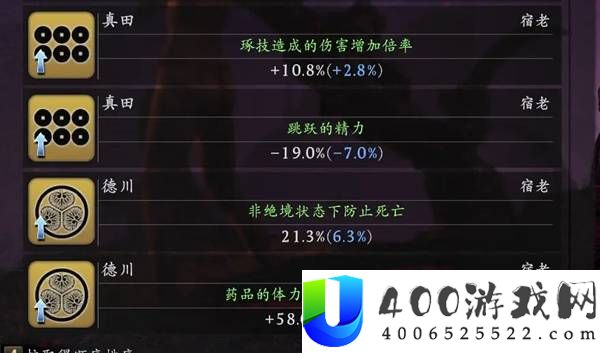 仁王3全武家宿老数据一览