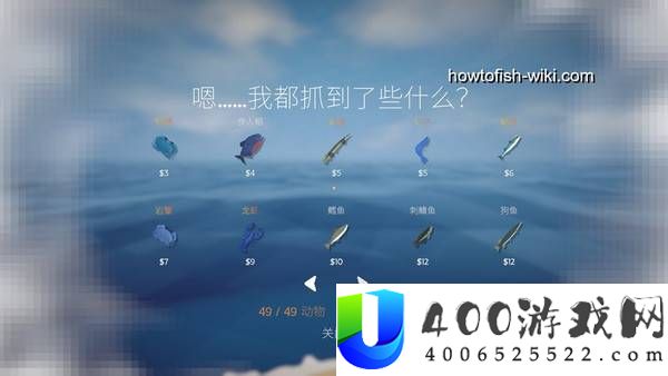 《渔力全开》：全45种可售卖鱼价格表及钓鱼鱼饵价格清单