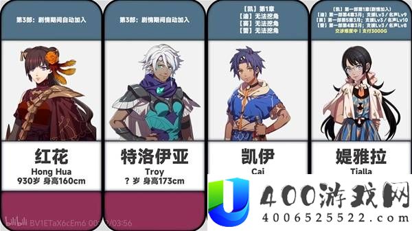 《火焰纹章万缕千丝角色加入条件、信息及身高一览》